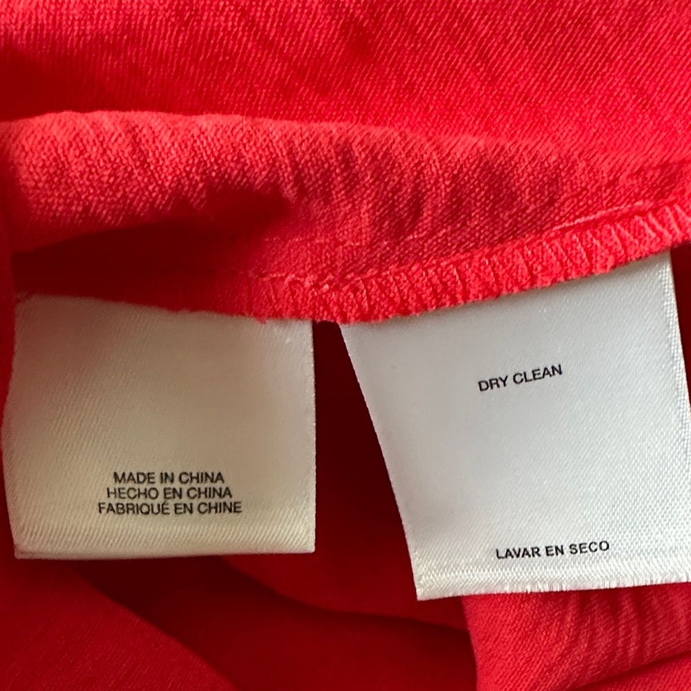 Anne Klein Coral Sleeveless Midi Dress with elastic tie waist - barely worn - Picture 4 of 6